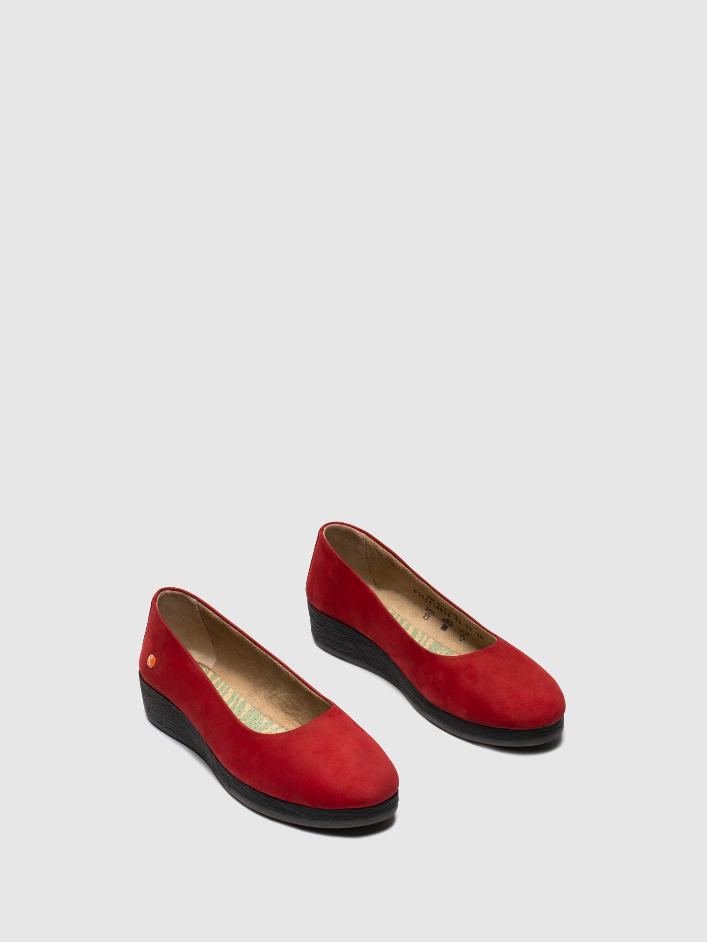 Softinos Sapatos com Cunha em Vermelho
